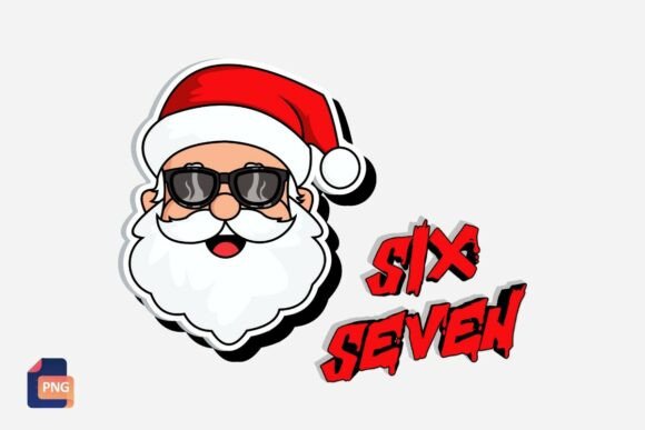 Download Funny Christmas Santa Six Seven 67 Png - Santa six seven Collection
