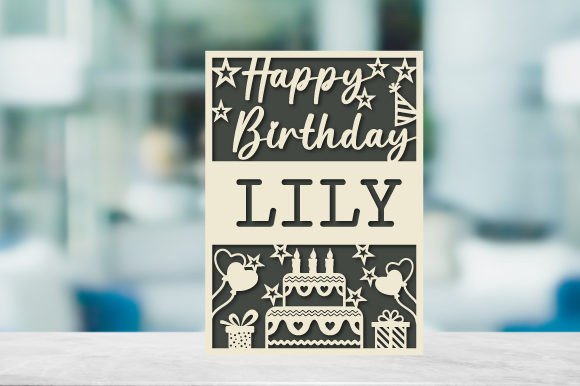 Download Personalized Birthday Card Paper Cut - Premium Resources