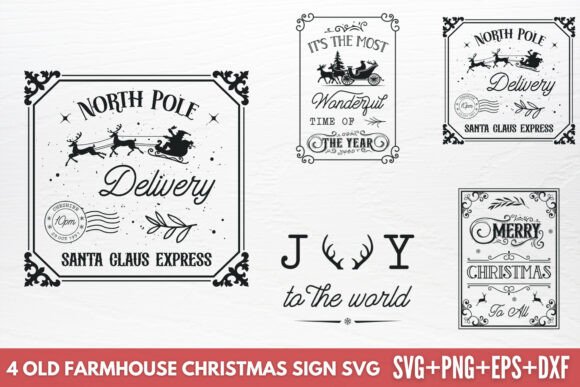Download Old Farmhouse Christmas Sign SVG - Premium Resources
