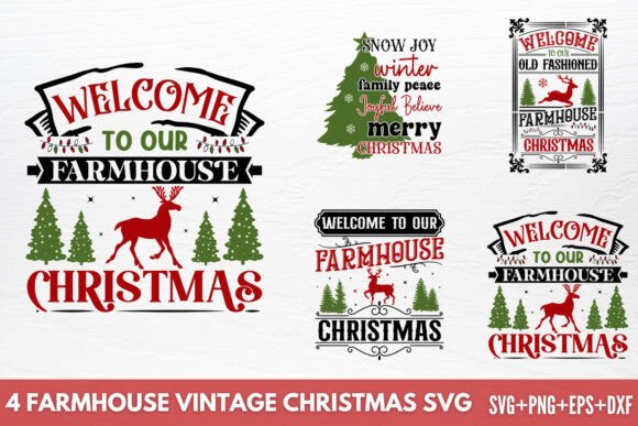 Download Farmhouse Vintage Christmas SVG - Premium Resources