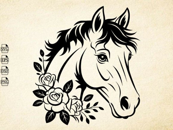 Download Floral Horse Lover SVG,Floral Animal Svg - Horse lover svg Collection